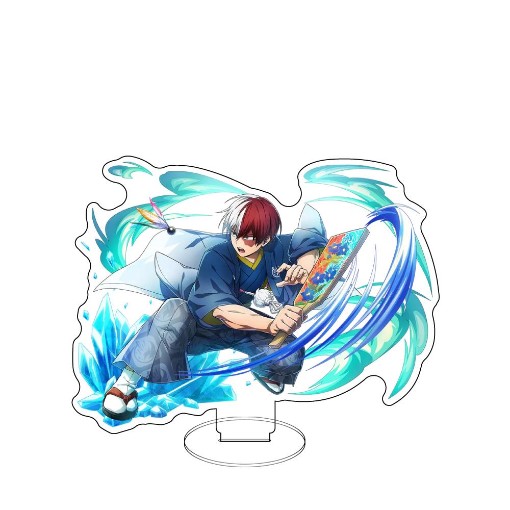 Anime My Hero Academia Sitzende Pose Acryl-Aufsteller Charakter-Bank-Serie Display-Figur, Schreibtisch-Sammlerstück Geschenk für Fans