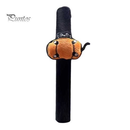 Funny Party Decoration Props Halloween Stuffed Slap Bracelet, Plush Pumpkin Ghost Bat Skull Cat Cute Wrist Toys Band for Boys Girls Favors Soft Wraps