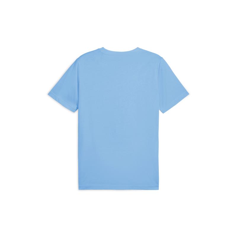 Puma Essentials Logo Casual Comfortable Letter Short Sleeve Breathable T-Shirt Men T-Shirt Light-Blue 689312-57