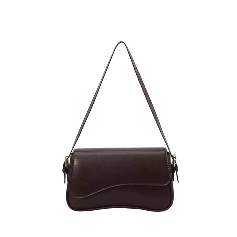 

Винтажные кожаные сумки через плечо для женщин, дизайнерские женские сумки с небольшим клапаном на плечо, сумки через подмышку и кошельки кофейный