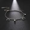 Korean Butterfly Crystal Bracelets on Hand for Women Stainless Steel Charm Bracelet Jewelry Valentine's Day Gift
