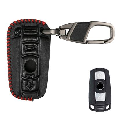 Custodia portachiavi in ​​​​pelle PU astuta a distanza Cover Shell Portachiavi Anello portachiavi per BMW 1 3 5 6 7 Serie E66 E90 E91 E92 E93 F01 F02 F04