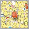50 Cartoon Chicks Stickers: Hand-Painted Cute Animal Designs for Phone Cases & Water Bottles
