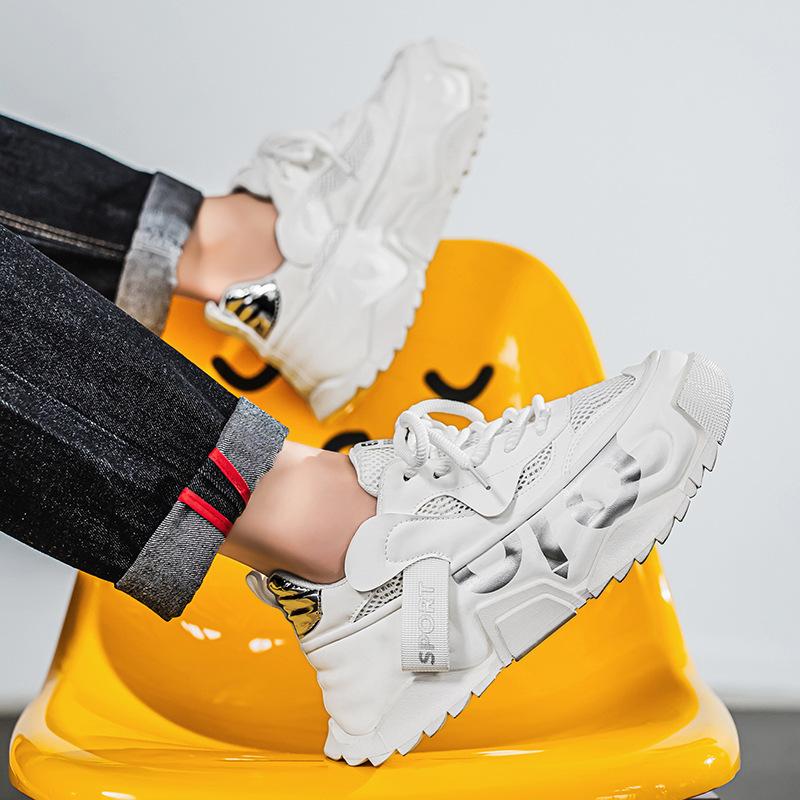 Fashion High quality men white sneakers shoes for teenagers Fashion Anti Slip Wear Resistant men Shoes Plus Size 39-48 zapatillas hombre