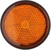 Orange Reflector Motorcycle Round 2 Pack Protector Reflector Plastic Car Bicycle Ship Truck Motorcycle