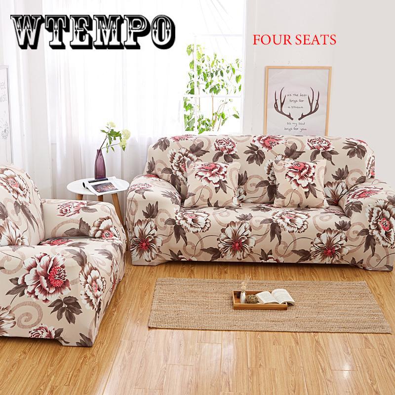 Elastic Sofa Cover Printed Slipcover Corner Sofa Cover Stretch Furniture Cover 1/2/3/4 Seater
