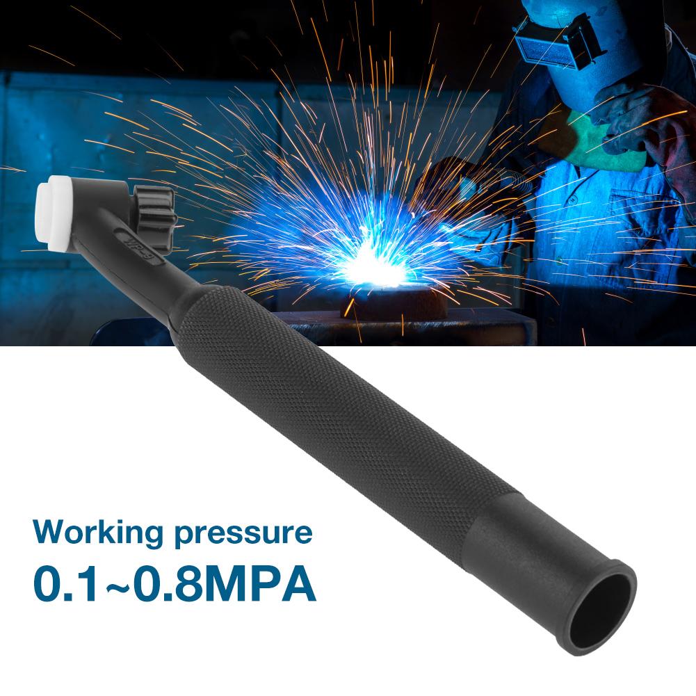  WP9 SR9 Welding Torch Head Flexible     Cooled Replacement for WP9 SR9 Torch Black 19.5cm 69g 