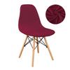 Velvet And Polar Fleece Fabric Shell Chair Cover Stretch Scandinavian Chair Covers Dining Seat Cover For Hotel Home Living Room