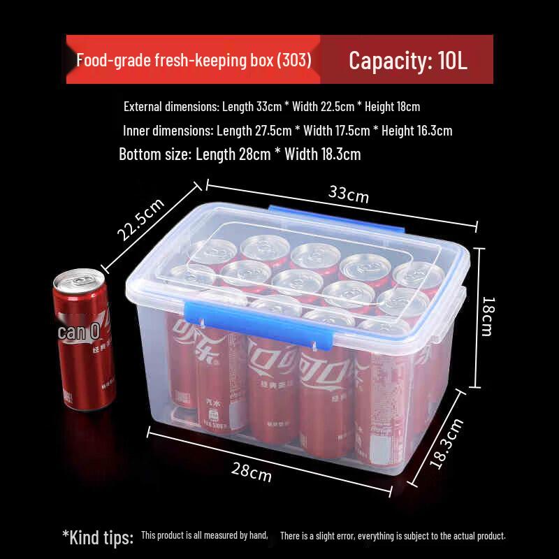 Transparent Rectangular Food Storage Container