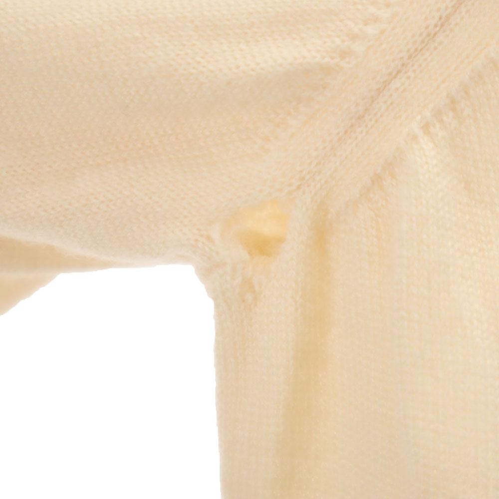 Salvatore Ferragamo Five-quarter sleeve knit M beige sweater Women Used