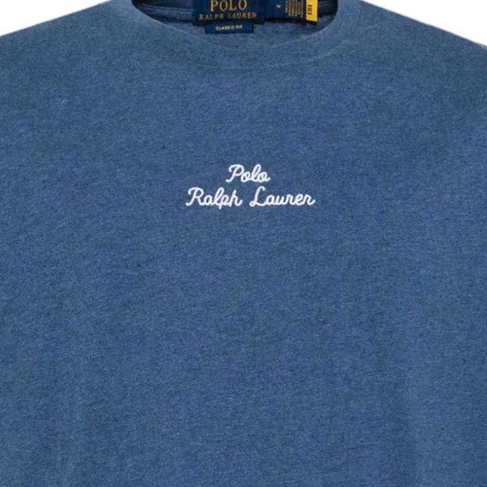 Polo Ralph Lauren Embroidered Brand Logo Crew Neck Short Sleeve T-Shirt Men tops Blue 710936585-016