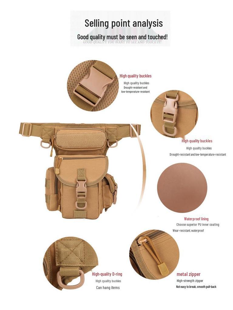 Waterproof Tactical Leg Bag: Multi-Purpose, Wear-Resistant for Cycling & Photography