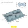 Silicone Ice Cube Tray with Lid: 4-Grid Frozen Soup & Food Storage Box