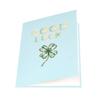Good Luck Popup  Card Clovers Popup  Greetings Card 3D Birthday Card Gift Cards for Graduations