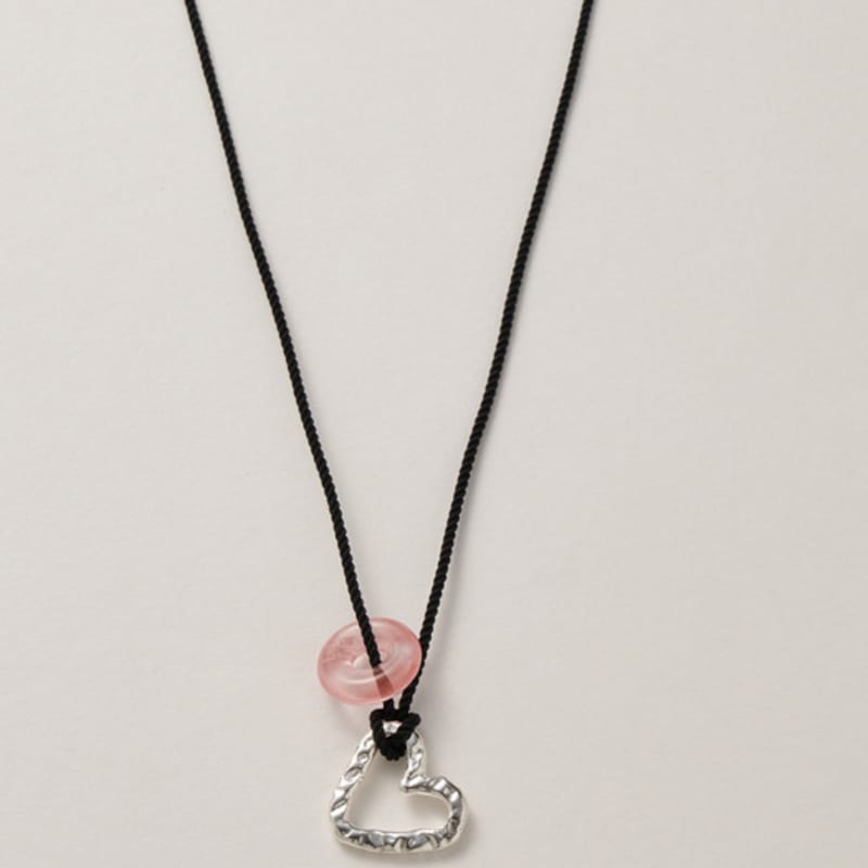liersi grand. Bumpy heart (L) string long necklace