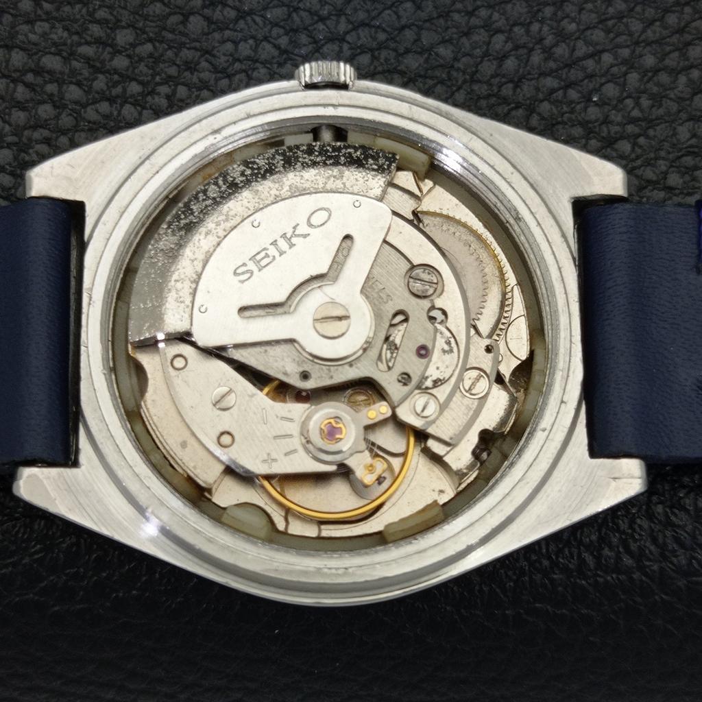 JAPAN 6309A VINTAGE SEIKO 5 AUTOMATIC MENS BLUE COLOR DIAL WATCH a701284-5 R206a-a701284