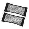 2PCS Car Trunk Storage Net Black Double Layer Storage Net Mesh Bag Mobile Phone Purse Keys Small Things 60 X 24cm