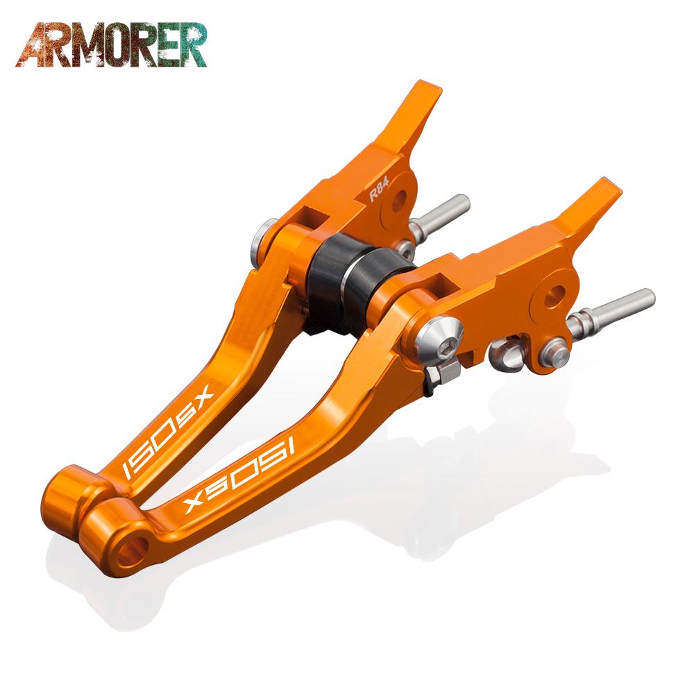 Sklopné nastavitelné brzdové páky Příslušenství Motokrosové brzdové páky spojky Rukojeť Pro KTM 125 150 SX 2009 2010 2011 2012