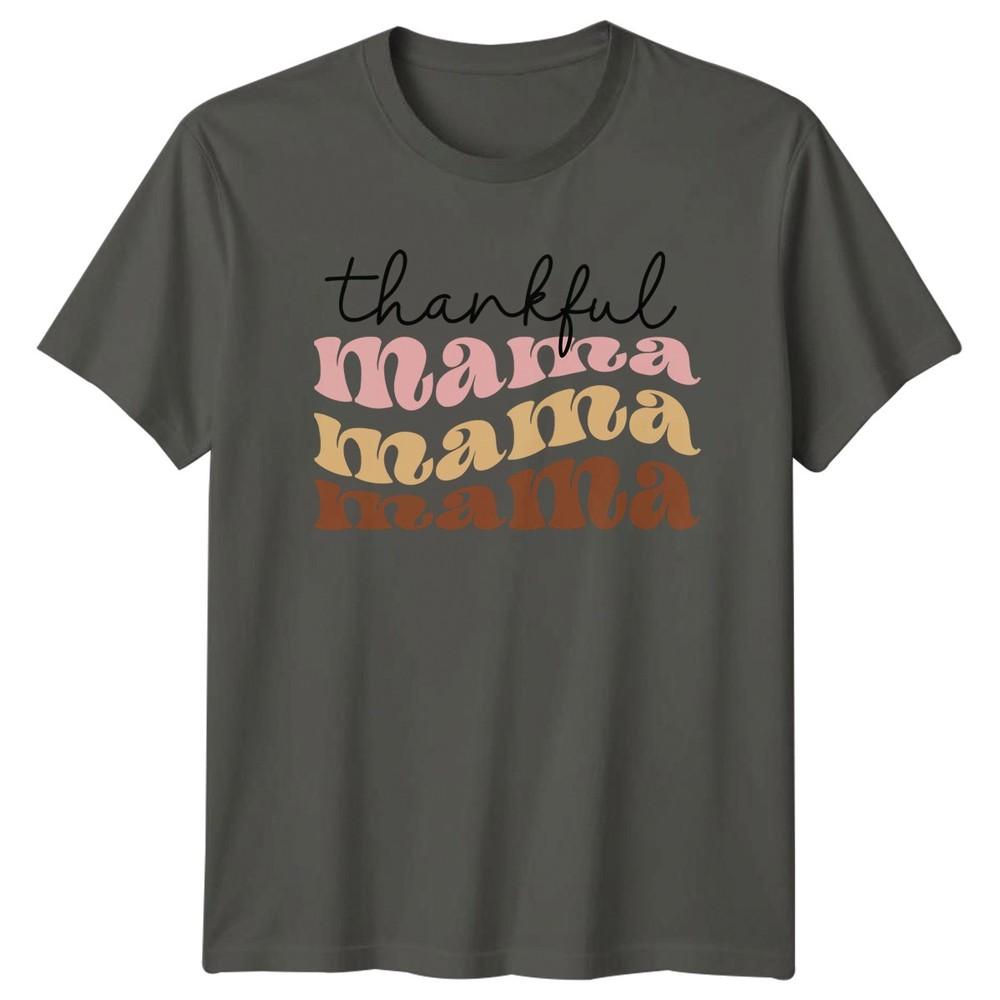 Thankful Mama Unisexs TShirt Retro Groovy Style Life Mothers Day Gift For Her S
