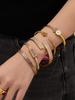 European and American Cross-Border Zircon Daisy Clasp Openable Bracelet - Fresh, Niche, Light Luxury Bracelet Set