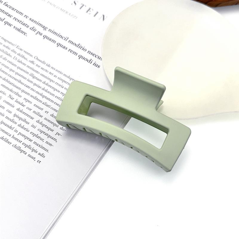 High-End Frosted Solid Color Hair Clip for Women
