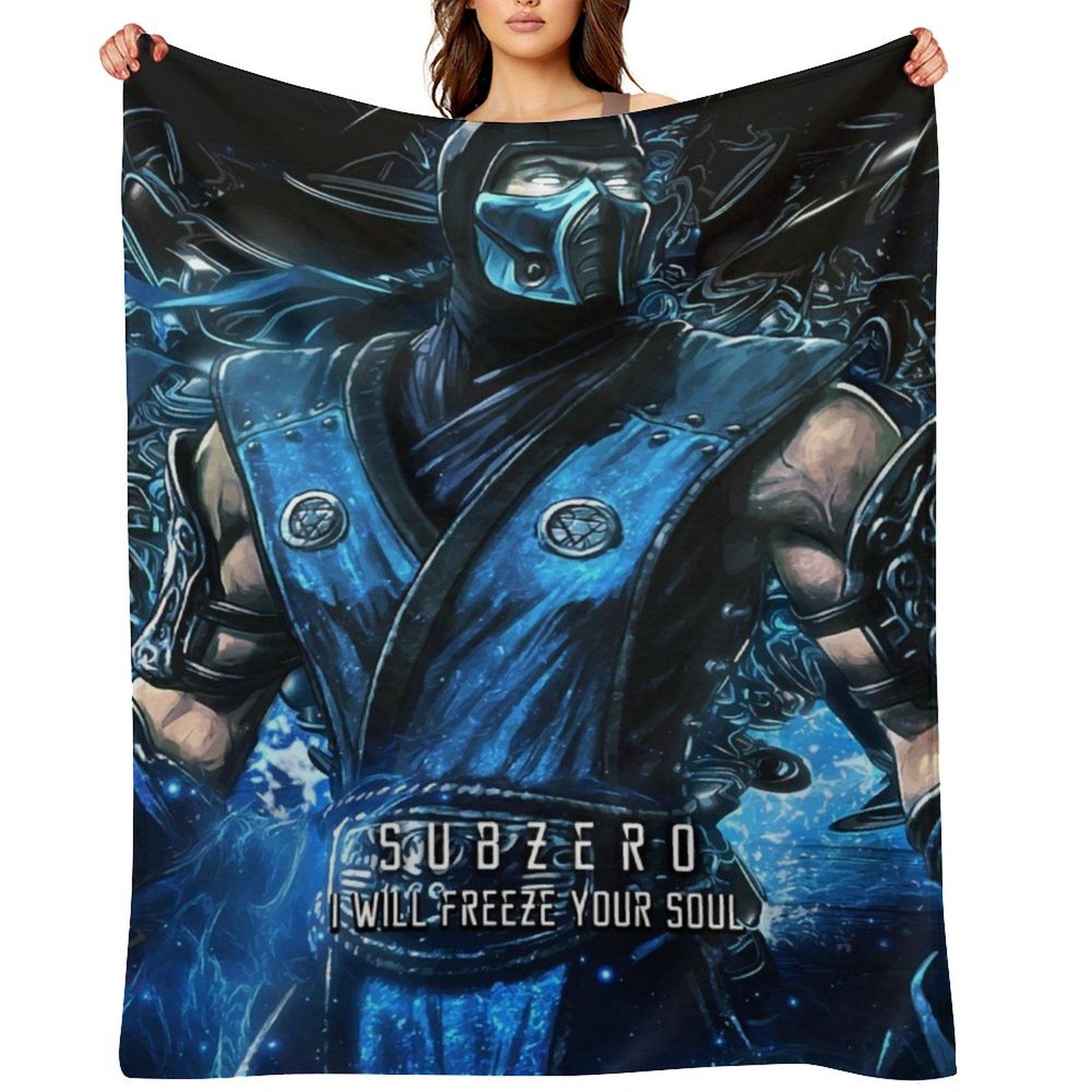 Mortal Kombat subzero Throw Blanket For Decorative Sofa Decorative Beds For Baby sofa bed Blankets 30x40in