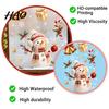 Christmas Party Supplies Window Cling, Santa/Snowman/House/ Tree Patterns Print, Waterproof Glass Clings PVC Decorative Static Sticker for Doors