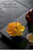 Xichun Handmade Ceramic Flower Incense Holder - Zen Style Ornament