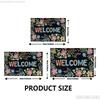 Happy Campers Car Pattern Entrance Floor Mat Bathroom Absorbent Foot Door Mat Decoration Home Rugbedroom Living Room