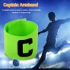 10Pcs Leader Match Football Armband Professional Captain Arm Band Bracelet Nylon Adjustable Bright Color Soccer Training Gear
