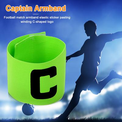 10Pcs Leader Match Football Armband Professional Captain Arm Band Bracelet Nylon Adjustable Bright Color Soccer Training Gear