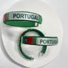 Football Country Flag Wristband Alloy Bracelet Adjustable Sports Band Football Wristlet for Sports and Festivities