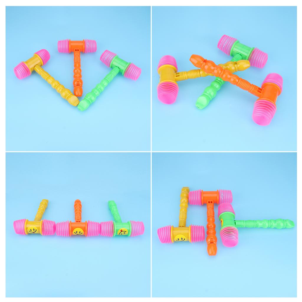 5pcs Baby Music Hammer Toy Children Rhythm Practice Tool Squeaky Sound Hand Tools Musical Instrument Hammer Toy For Kids