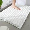 Thick Chenille Bathroom Mat, Water Absorbent Non-Slip Quick Dry Shower Rug