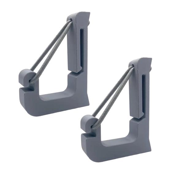 1/2 Bucăți Accesorii cu Cleme Design în Formă de U Fixare prin Agățare Cârlig de Remorcare cu Frânghie Împletită Neagră Reglabilă Clema Reglabilă Convenabilă