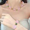Acrylic Irregular Square Round Beaded Bracelets for Women Multicolor Bohemia Geometric Handmade Bangles Couple Jewelry Travel C