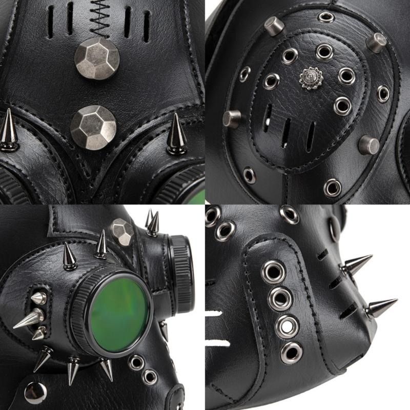 Gothic Steampunk Mask With Breathable Material For Cosplay Enthusiasts Motorcycle Riders Party Punk Style Mask