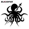 BLKUOPAR For Octopus Warrior Car Sticker Occlusion Scratch Decal Waterproof Windshield Surfboard Refrigerator Car Accessories