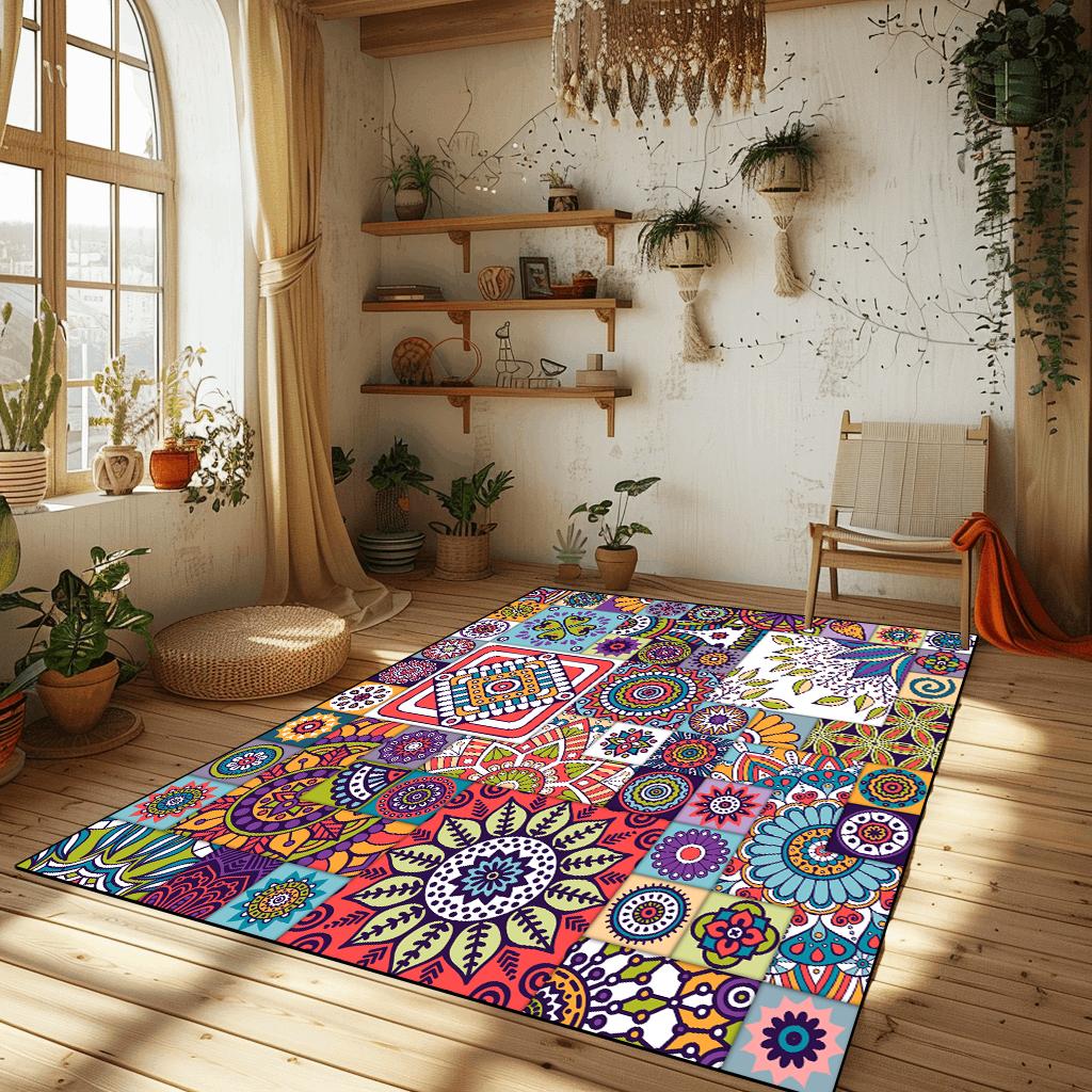 

Богемские этнические ковры для гостиной, новые ковры для спальни в марокканском стиле, переносные журнальные столики, коврик, моющийся, большой площади ковер 60x90cm door mat
