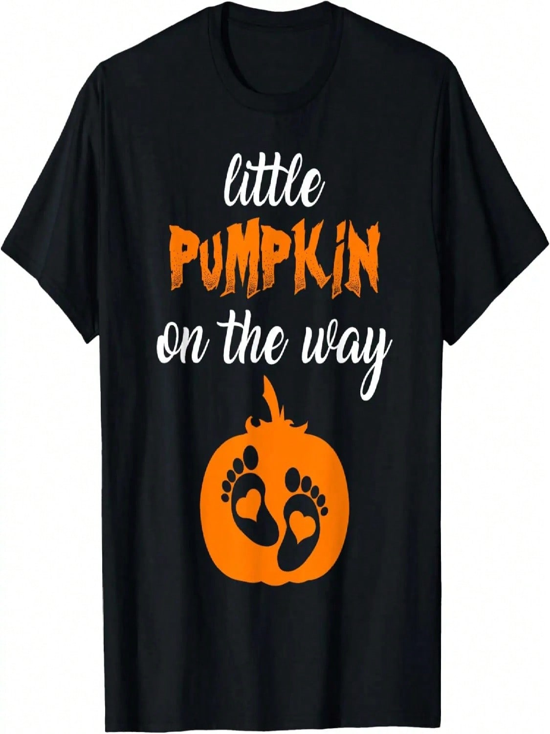 Little Pumpkin On The Way Cute Pumpkin Graphic Pregnancy T-Shirt S разноцветный