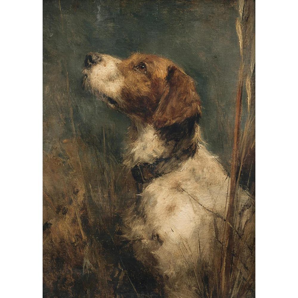 Vintage Botanical Flying Bird Rustic Horse Equestrian Rider Hunting Dog Poster Canvas Painting Print Wall Art Picture Home Decor