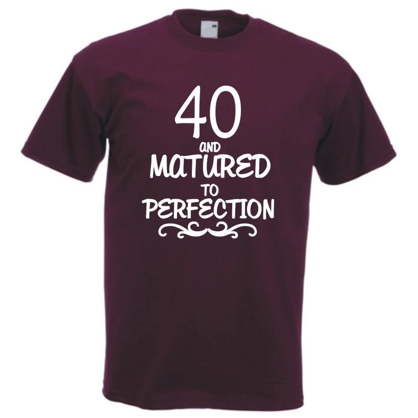 40th Birthday TShirt Celebration Present Gift Funny Forty Years Old 2XL