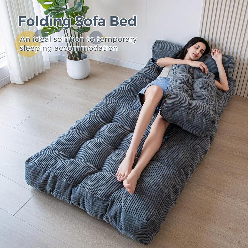 Compact Vacuum Compression Foam Sofa Bed - Ideal for Small Spaces