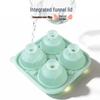 Silicone Ice Cube Tray for Hockey Puck & Tennis Ball Molds - Household Ice Cube Mold Box