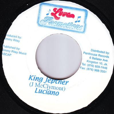 7inch Record LUCIANO - King Jepther NONE Love Promotions Jamaica Reggae, Ska & Dub Used