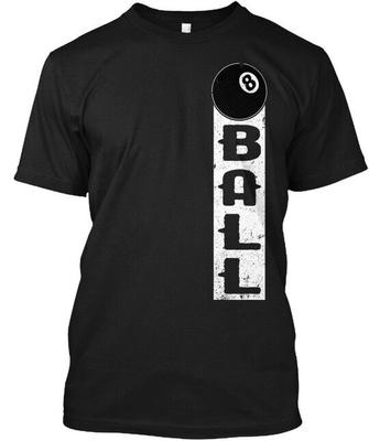 Camiseta Statement Jogador de Sinuca Bola 8 Camiseta T-Shirt Fabricada nos EUA Tamanho S a 5XL Camiseta Unissex