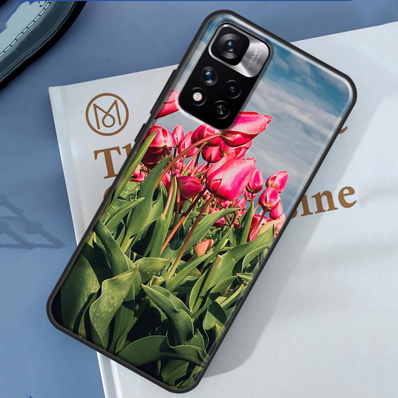 Tulips Flower Case For Xiaomi Redmi Note 14 13 11 9 10 12 Pro 9S 10S 11S 12S Redmi 10C 12C 13C 14C Cover