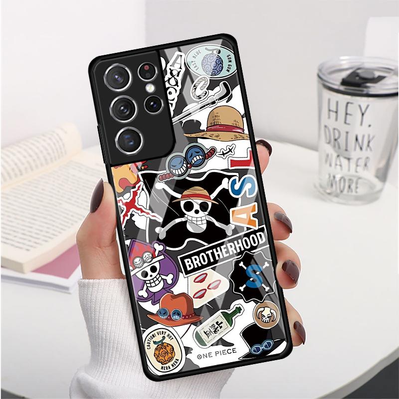 Case for Samsung Galaxy S25 S24 Ultra S21 S22 S20 FE S9 S23 Plus S8 Note 10 20 8 9 S10 Phone Cover OneS P-ieceS ZoroS Logo