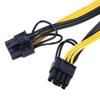 5 X 100cm 6Pin To 8Pin Breakout Cable PCI-E Cable 18AWG For Mining Graphics Card