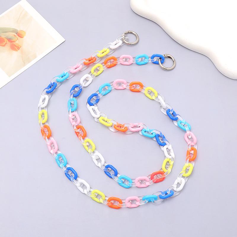 Yi Lian Acrylic Beaded Phone Chain: Pearl Crossbody Strap Charm for Women